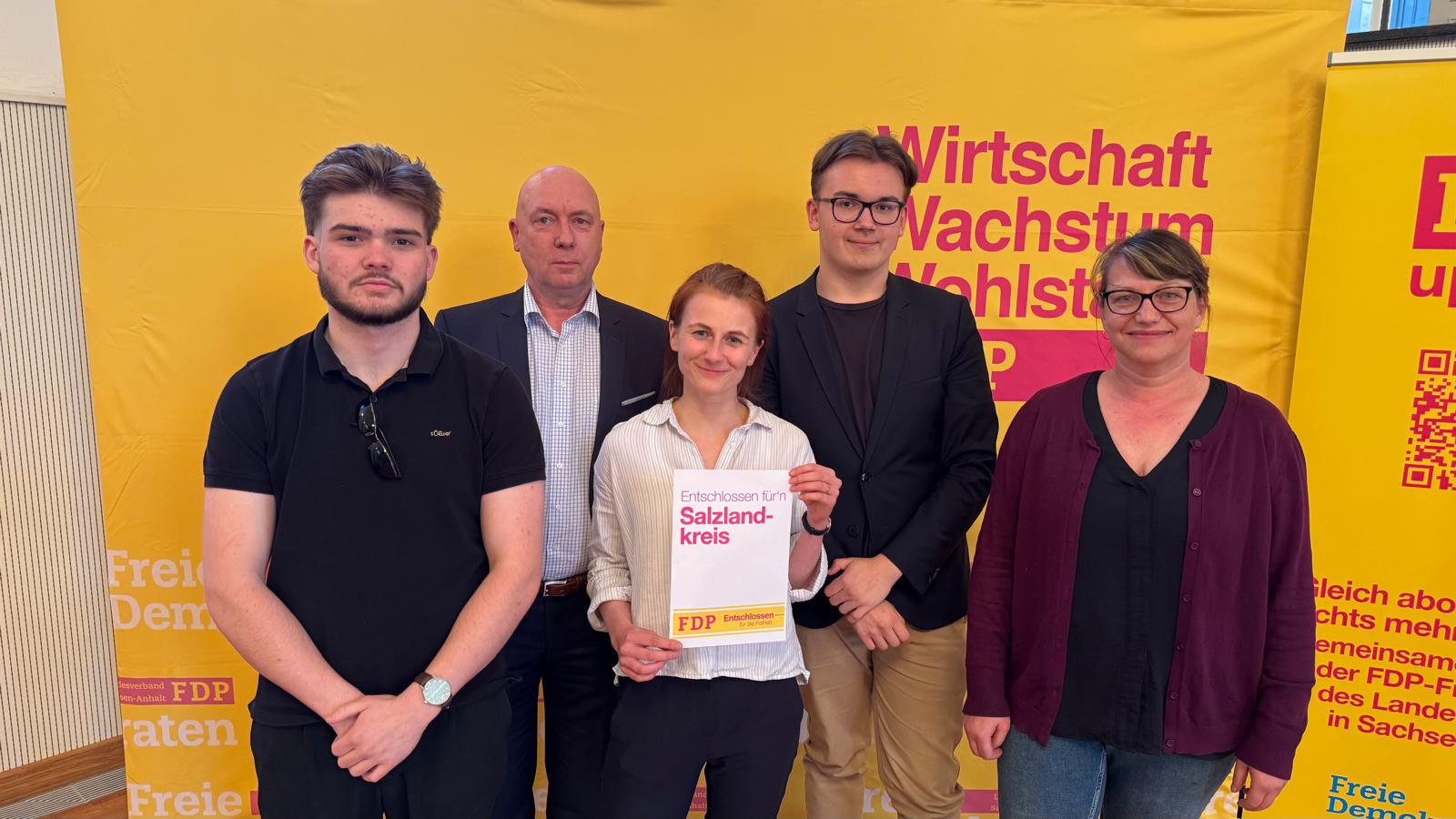 Von links: Arne Lücke, Torsten Mark, Johanna Engel, Pepe Later, Susanne Brehmer